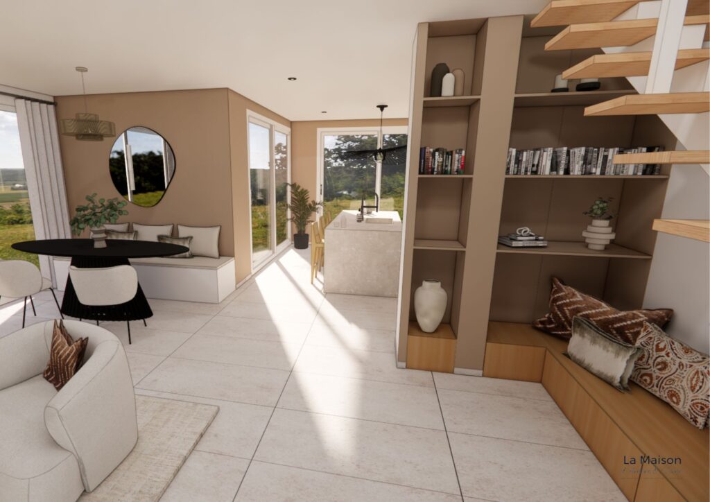 décoration du salon maison contemporaine